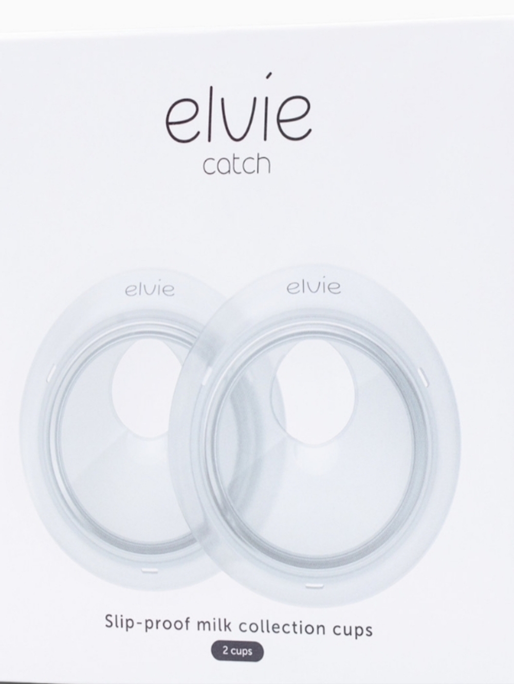 Elvie Catch Slip-Proof Milk Collection Cups - White